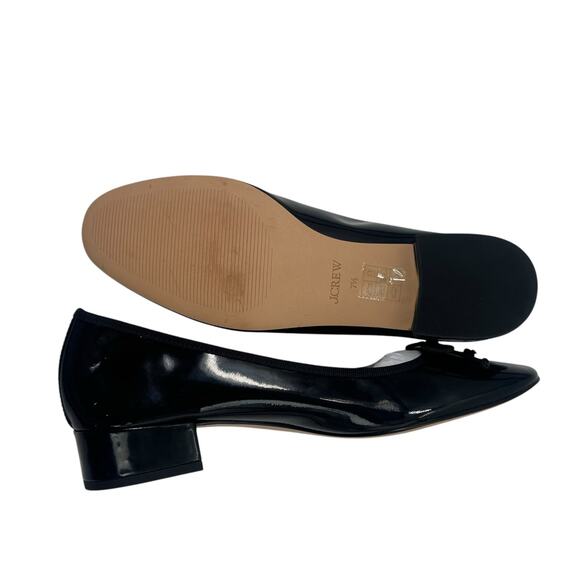 J. Crew Teagan Classic Ballet Pumps in Patent Leather Black Size 7.5 NWOB - Picture 7 of 11
